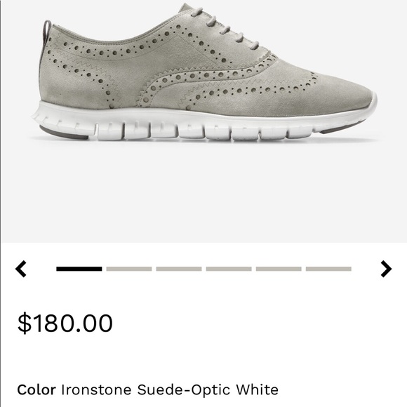 Cole Haan Zero Grand wingtip oxford in Ironstone - Picture 8 of 8